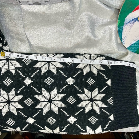 Snowflake Winter Grannycore Vintage 1980s Sweater - HEIDI size M - Picture 7 of 9